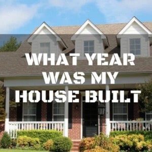 Single Family Home Year built